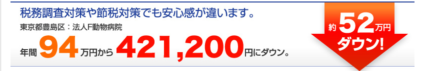 税務調査対策や節税対策でも安心感が違います。